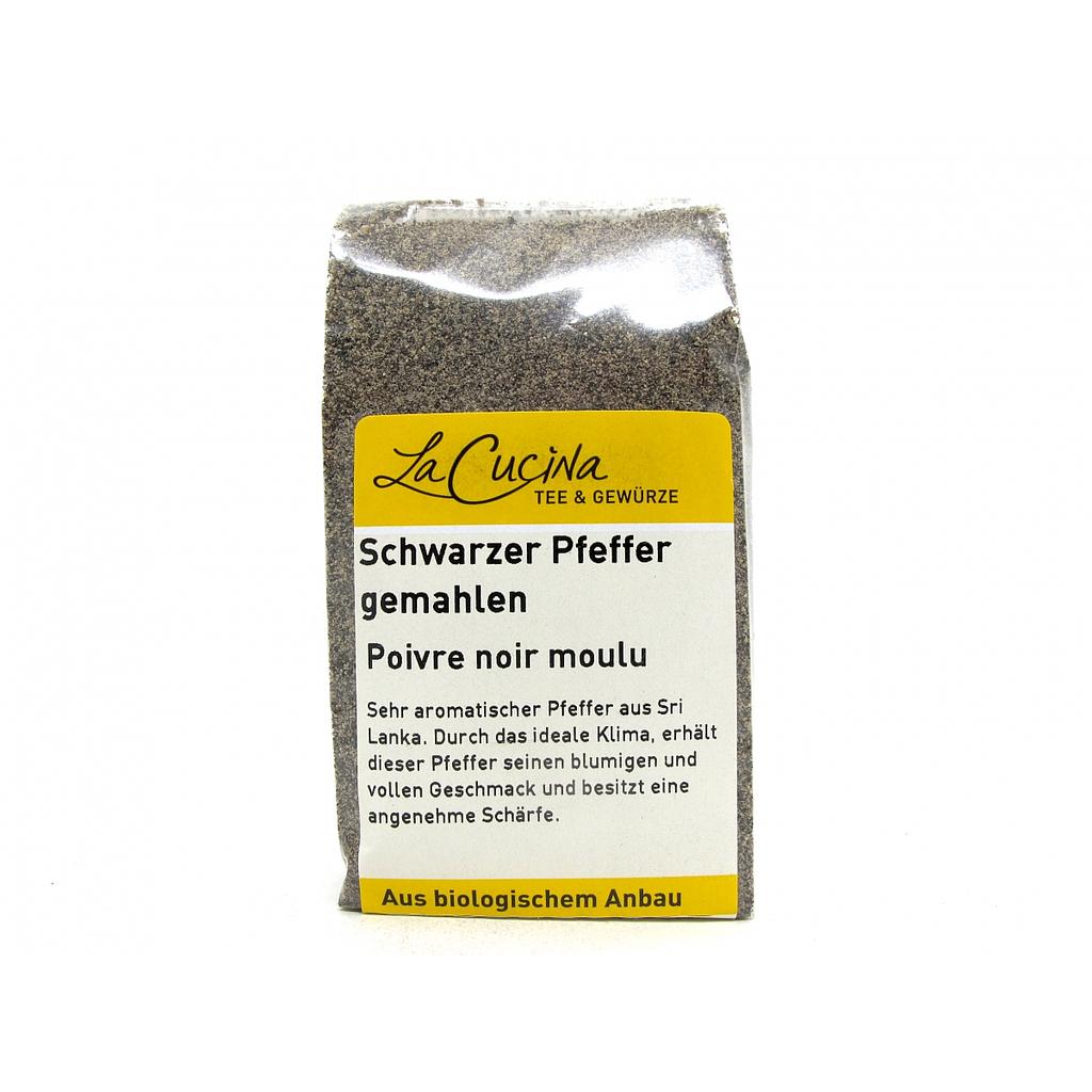 Schwarzer Pfeffer Tellicherry BIO Gemahlen - 50g