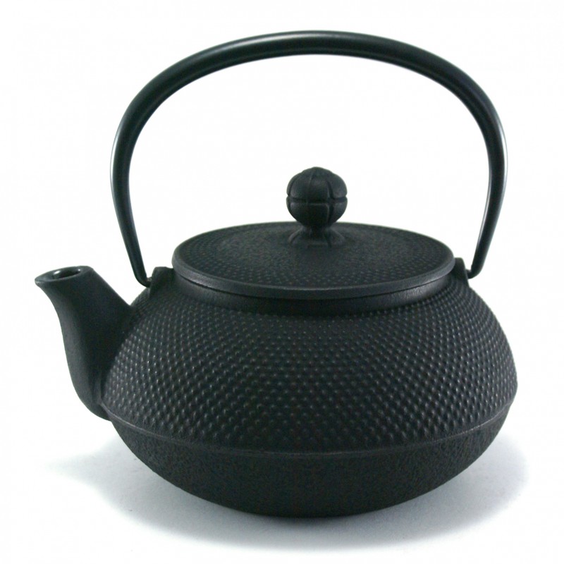∎ "Araré" Schwarz 0.3l - Japanische Gusseisenkanne IWACHU