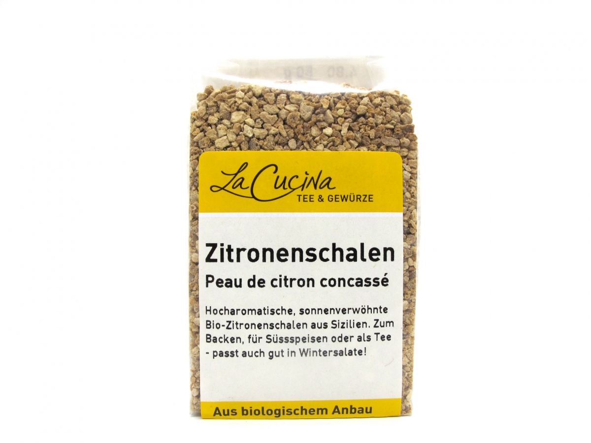 Zitronenschalen Geschrotet BIO - 50g