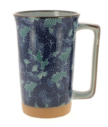 Japanischer Mug Blauer Fächer 0.4l