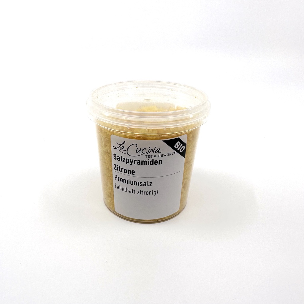 Salzpyramiden Zitrone BIO - BECHER