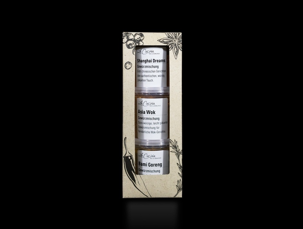 3er-Becher-Set Asia
