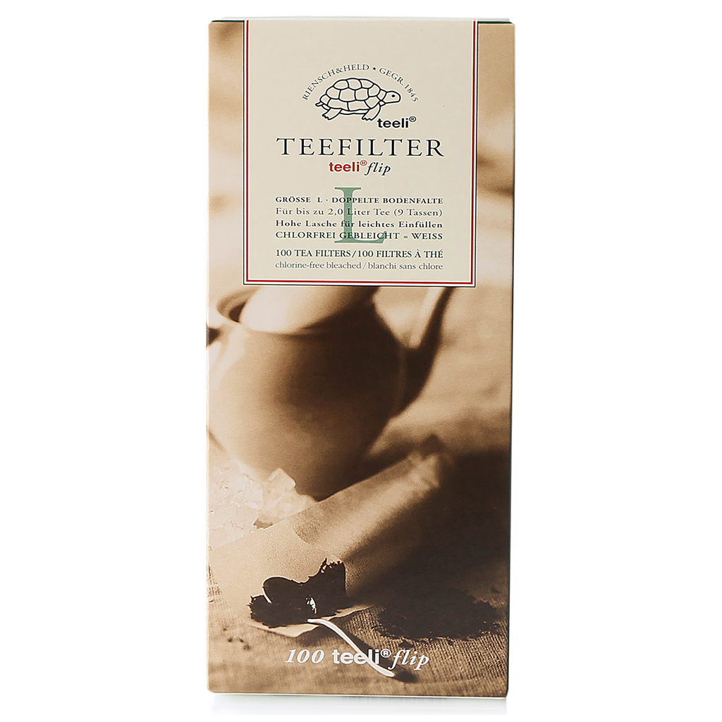 Papierfilter teeli® flip L - 100 Stück