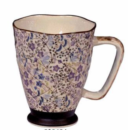 Japanische Tasse violettes Muster 0.3l