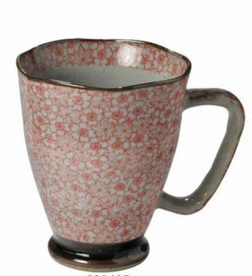 Japanische Tasse rote Blüten 0.3l