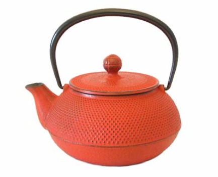 ∎ Japanische Gusseisenkanne IWACHU "Araré" Rot - 0.6l