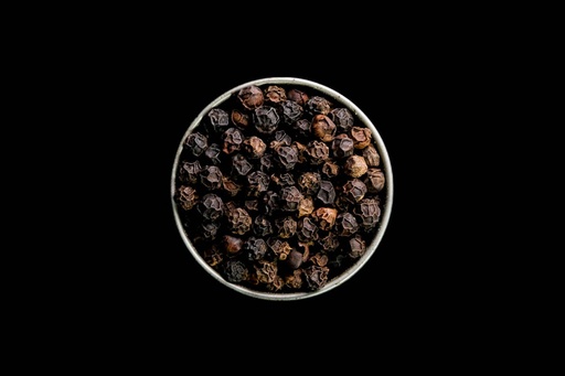 [A10141P] Schwarzer Pfeffer Tellicherry BIO Ganz - 90g