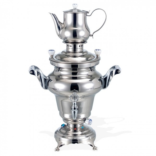 [A12288] ∎ BEEM Samowar Mod. Rebecca III Edelstahl, 5l