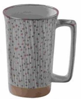 [809807/K-F ] Japanischer Mug Points rouges & noir 0.4l