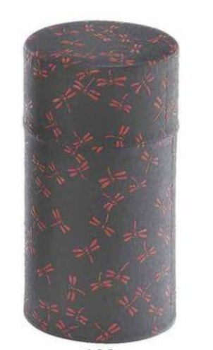 [15426] Japanische Dose Libellen schwarz 70 g