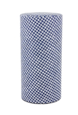 [A15377] Japanische Dose blau-weisse Punkte 150 g