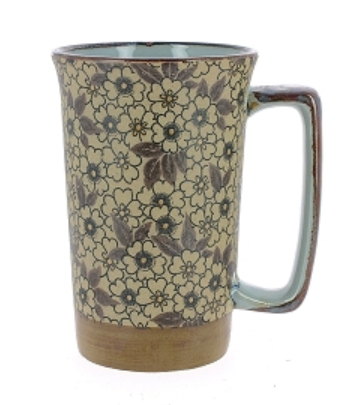[CYS896] Japanischer Mug Blumen & Blätter 0.4l