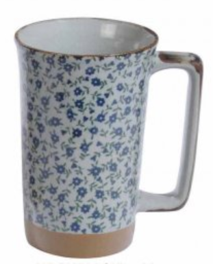[809807/K-B] Japanischer Mug Fleurettes bleues 0.4l