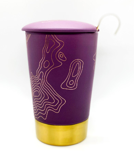 [80048 V] Tasse TEAEVE Precious Maps violett