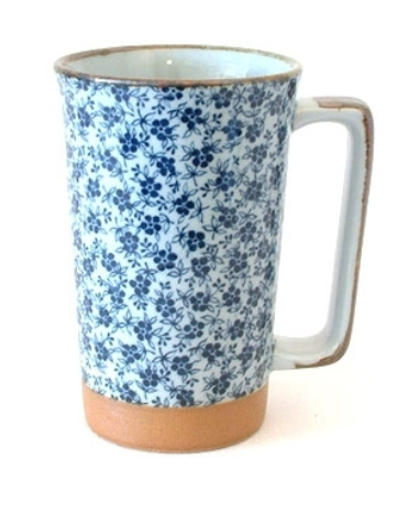 [CYS530A] Japanischer Mug blaue Blümchen 0.4l